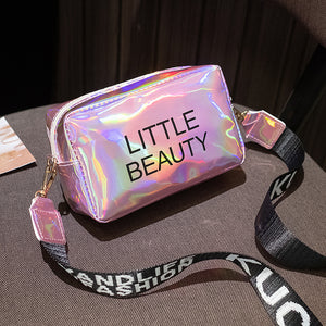 Laser Small Bag Simple Female Bag Shoulder Messenger Bag Printing Casual Small Square Bag