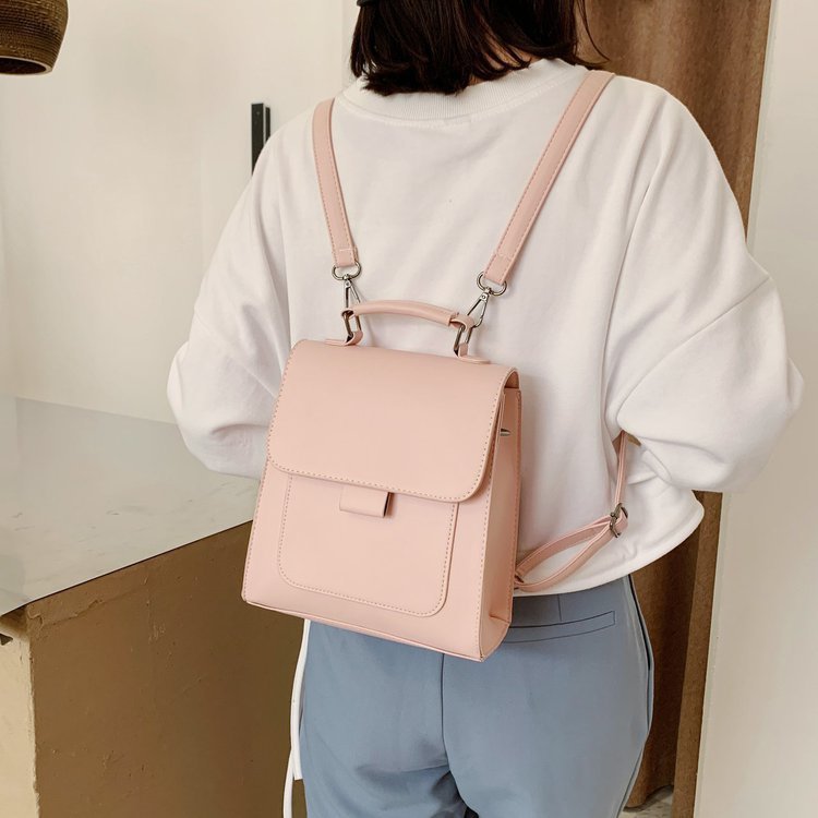 Ladies Fashion Backpack Shoulder Bag Can Shoulder Simple Messenger Bag-Aria Doejay