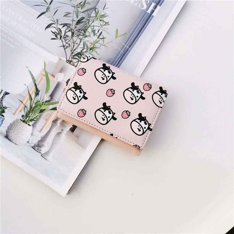 New Multi- Card Pocket Small Wallet Short Wallet Ladies Mini Wallet 30 Off Wallet Japanese And Korean Version Card Package Women-Aria Doejay