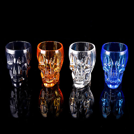 Skull Head Glass Creative Cocktail Glass-Aria Doejay