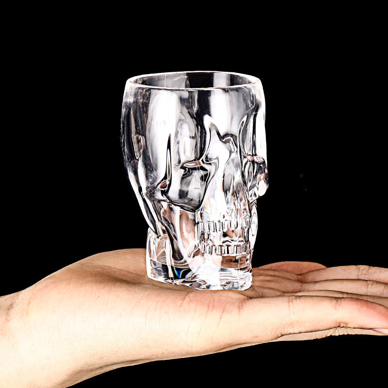 Skull Head Glass Creative Cocktail Glass-Aria Doejay