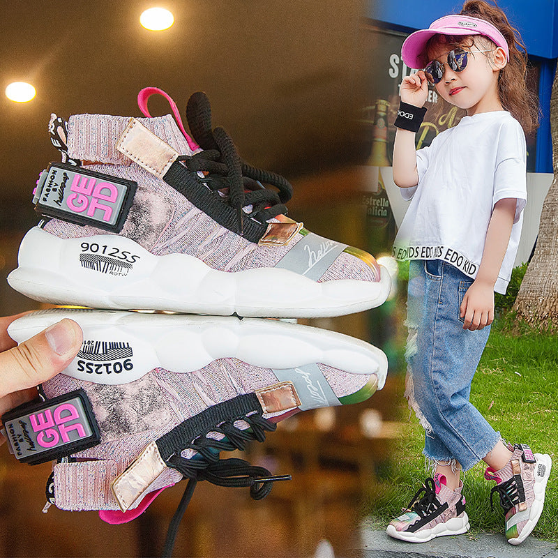 New Girls Middle And Big Kids Autumn Sports Shoes-Aria Doejay