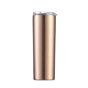 Skinny Tumbler Thermos Beer Wine Mug With Straws-Aria Doejay