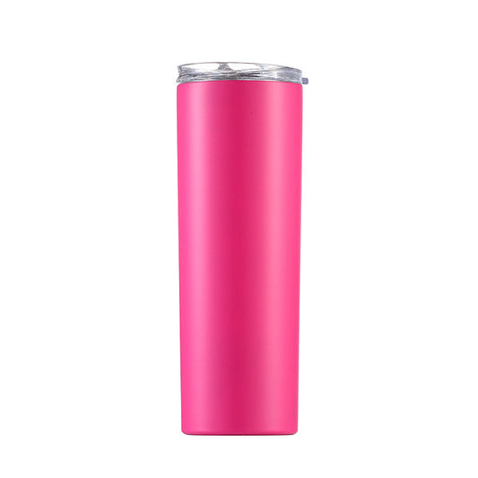 Skinny Tumbler Thermos Beer Wine Mug With Straws-Aria Doejay