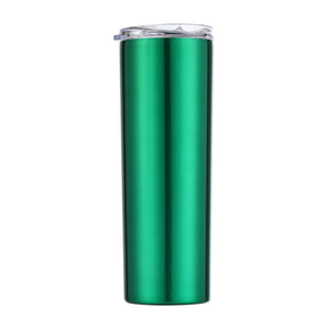 Skinny Tumbler Thermos Beer Wine Mug With Straws-Aria Doejay