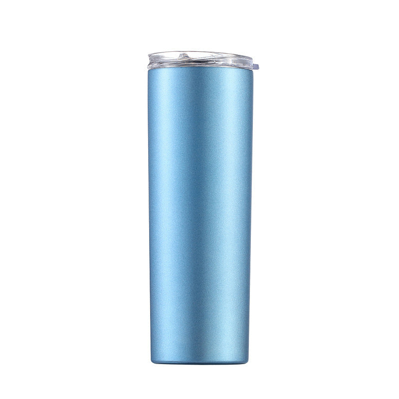 Skinny Tumbler Thermos Beer Wine Mug With Straws-Aria Doejay