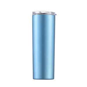 Skinny Tumbler Thermos Beer Wine Mug With Straws-Aria Doejay