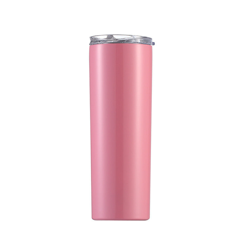 Skinny Tumbler Thermos Beer Wine Mug With Straws-Aria Doejay