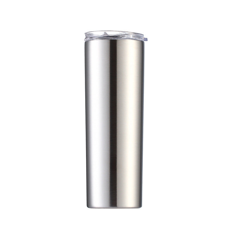 Skinny Tumbler Thermos Beer Wine Mug With Straws-Aria Doejay