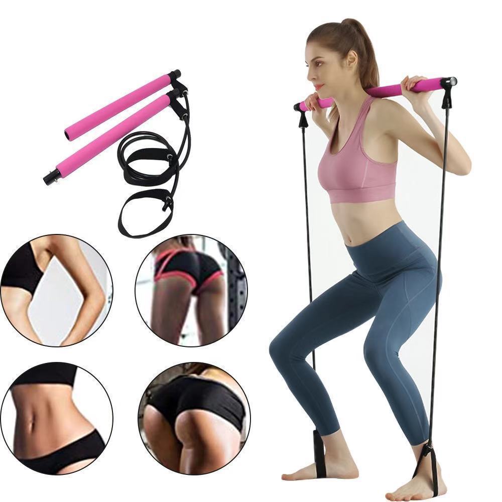 Pilates Bar Fitness Yoga Equipment Household-Aria Doejay