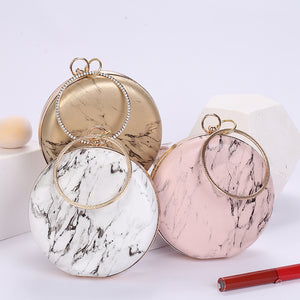 Marble Pattern Portable Cosmetic Bag