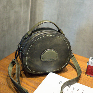 Retro Fashion One-shoulder Messenger Small Round Bag