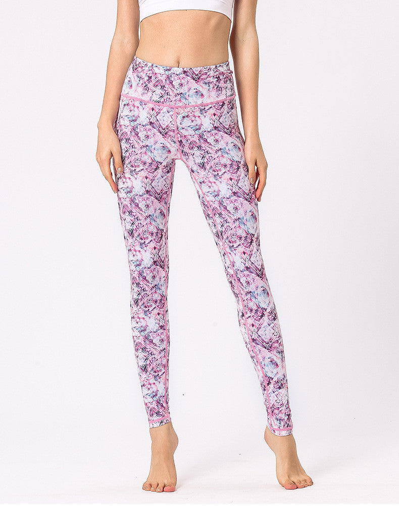 New printed yoga leggings-Aria Doejay