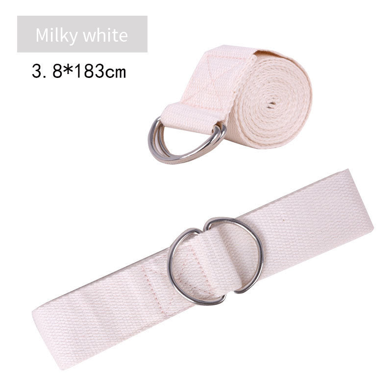 Pure Cotton Yoga Stretch Belt Fitness Tension Belt-Aria Doejay