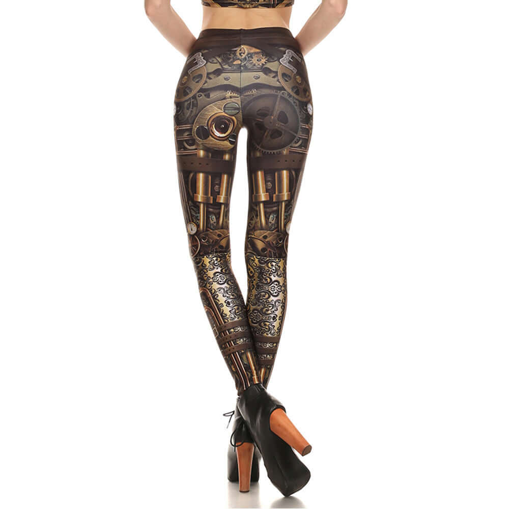 Leggings Digital Print Leggings-Aria Doejay