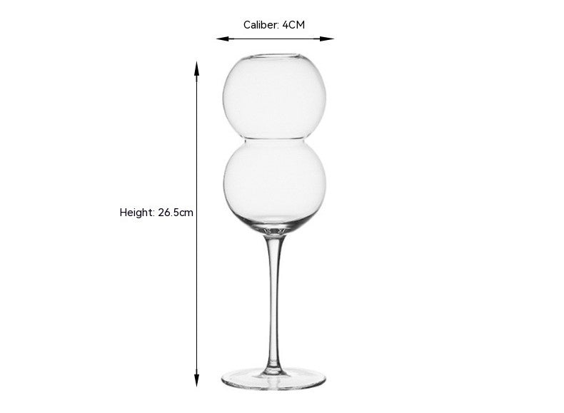 Bubble Glass Ball Wine Glass Goblet-Aria Doejay