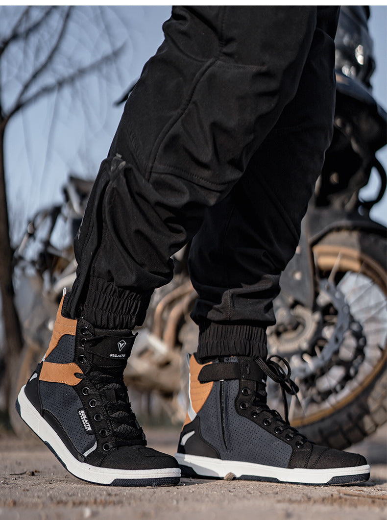 Motorcycle Boots Summer Breathable Drop-resistant Parkour Shoes-Aria Doejay