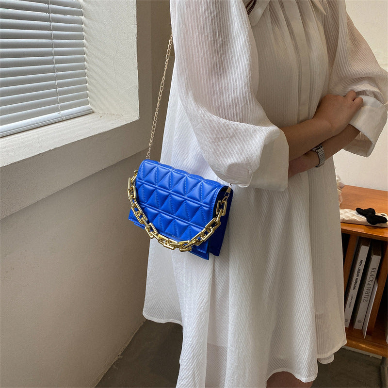 Solid Color Simple Chain Shoulder Bag