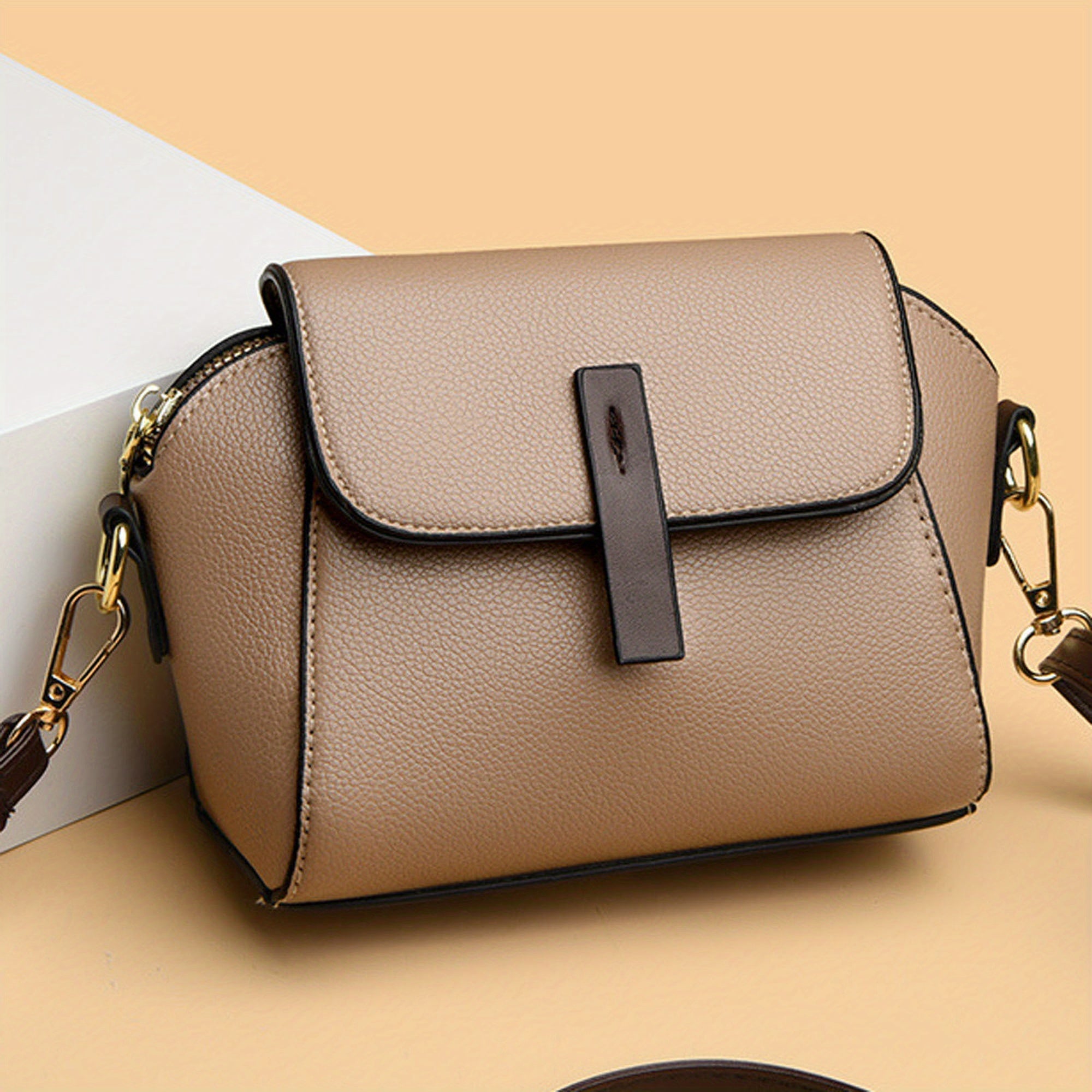 Women Small Shoulder Bag PU Leather Fashion Shell Shape Crossbody Bags