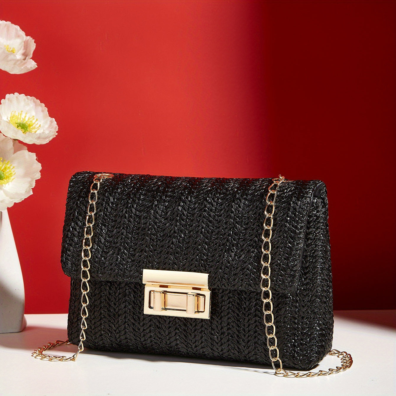 Elegant Women'S Chain Bag, Suitable For Formal Occasions And Parties