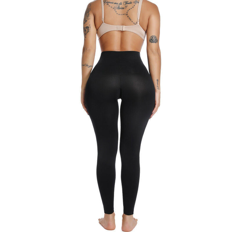 High waist plain leggings-Aria Doejay