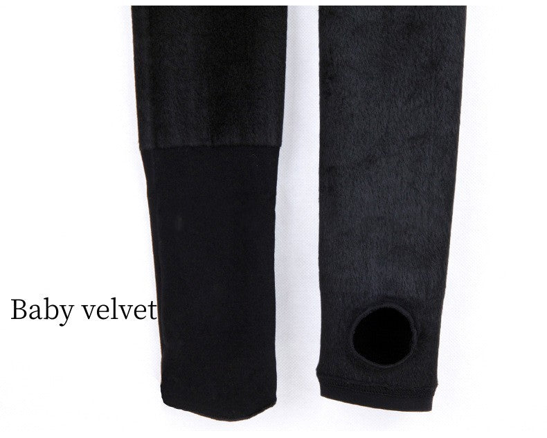 Extra Large Plus Velvet Skin Color Leggings Autumn-Aria Doejay