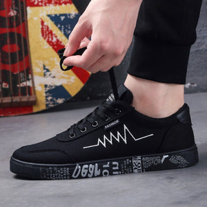 Men's canvas shoes sports casual men's shoes flat shoes men-Aria Doejay