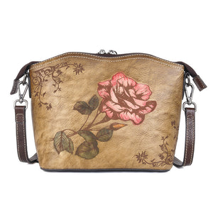 One Shoulder Women's Bag With Head Leather