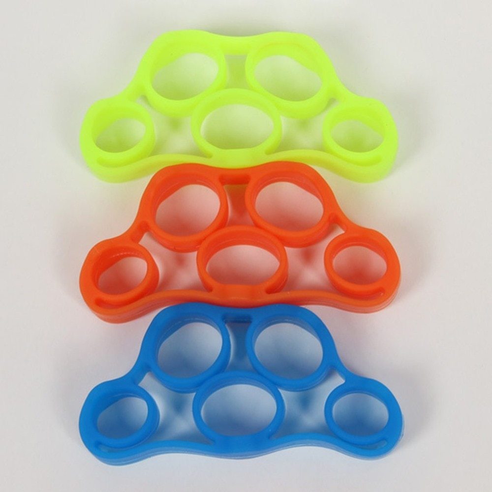 Silicone Finger Trainer Hand Gripper Resistance Bands Fitness-Aria Doejay