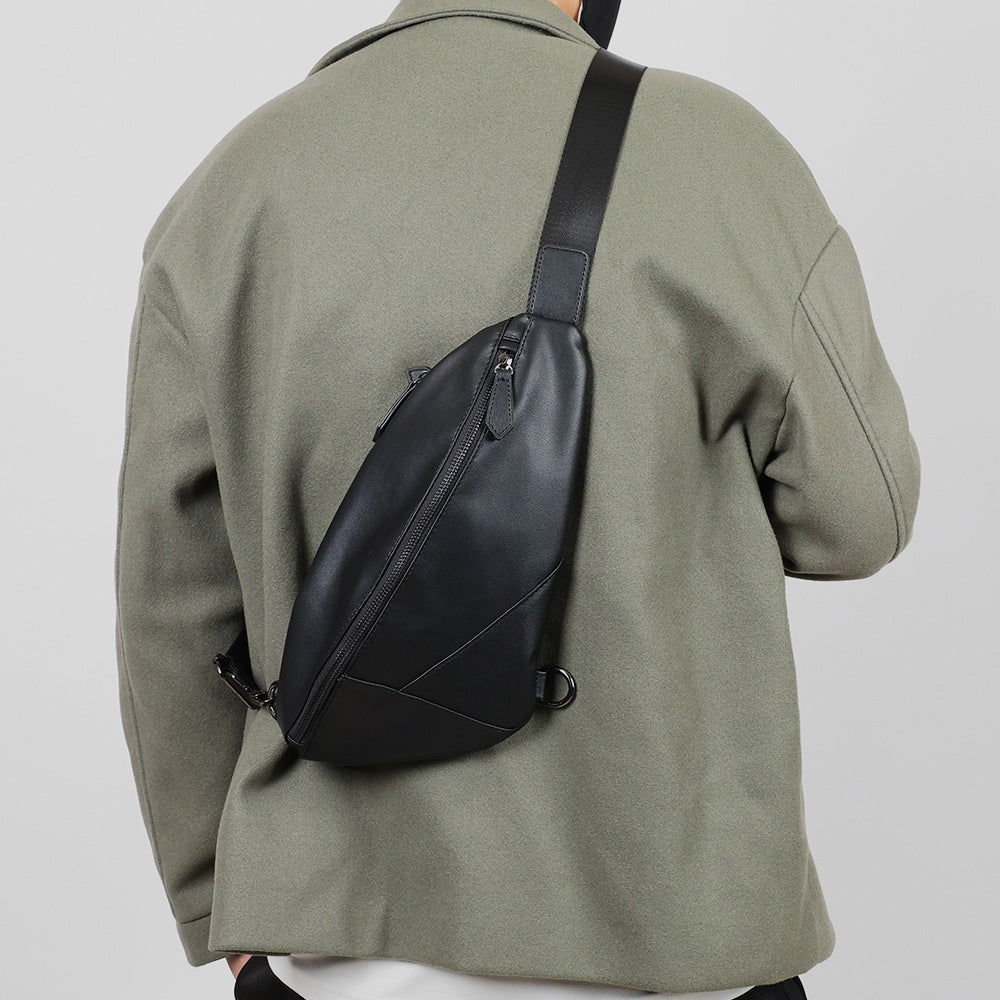 Men's Crossbody Bag Casual Small Breast Bag Single Shoulder Bag