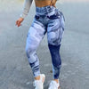 Women's Multicolor Print Camo Slim Fit Butt Lift Yoga Leggings-Aria Doejay