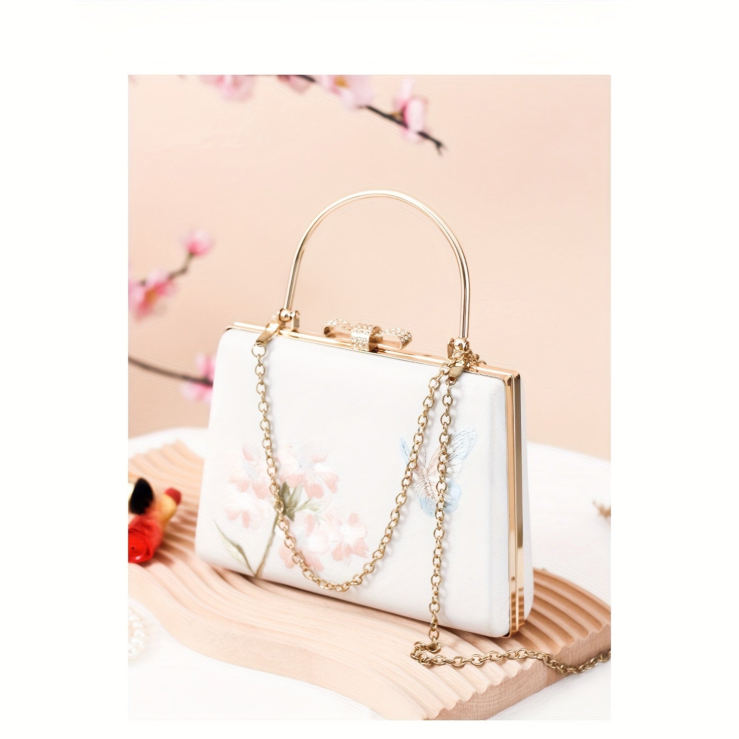 Women Crossbody Bag Vintage Elegant Ladies Handbags Embroidery Design Shoulder Bags for Wedding Party Sling Bags Ideal Gift