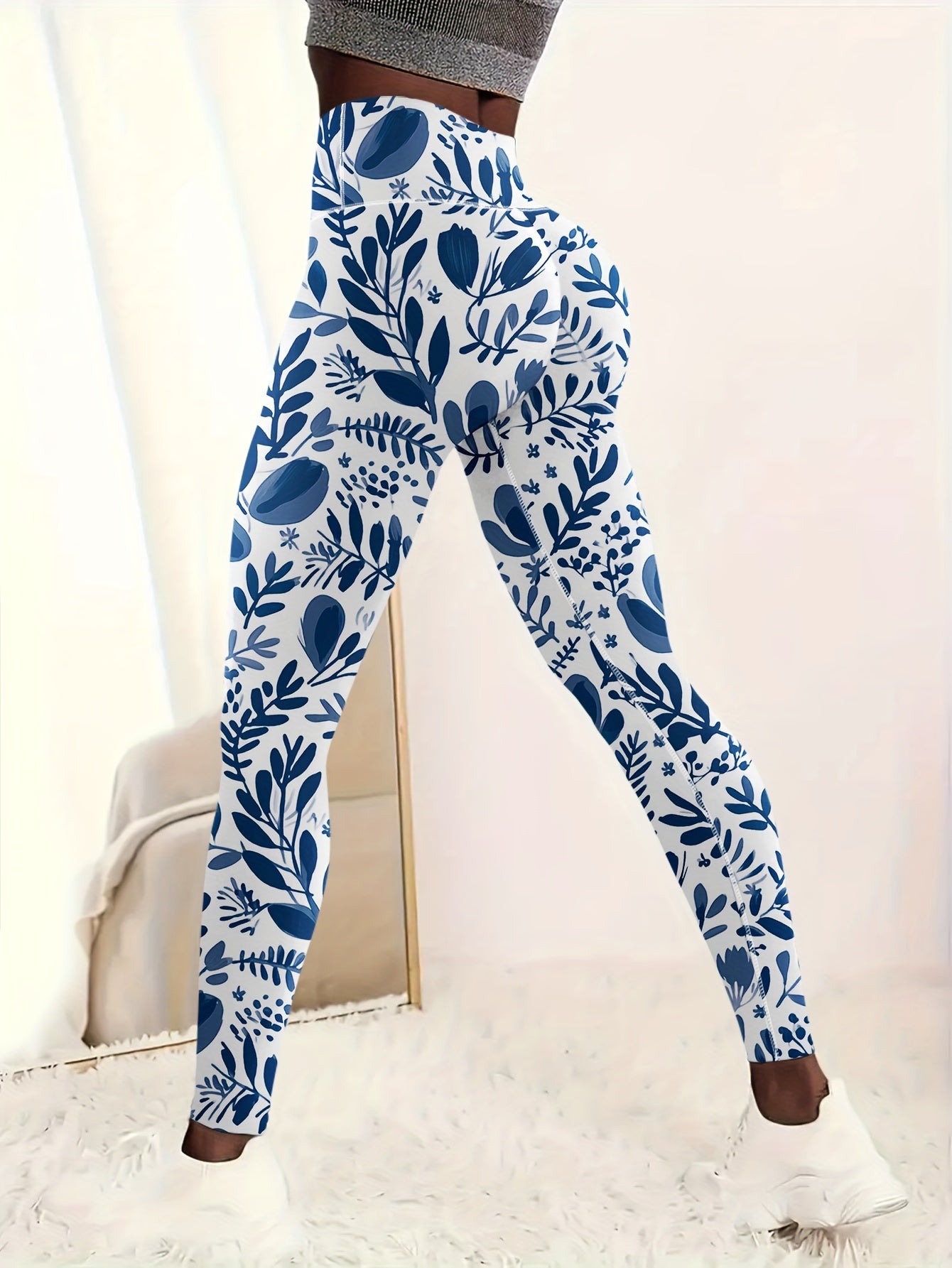 Stylish Women's Yoga Pants For Various Activities Such As Fitness, Running, And Outdoor Activities, Orchid Digital Print Design