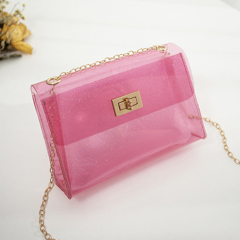 Laser cosmetic bag transparent jelly bag