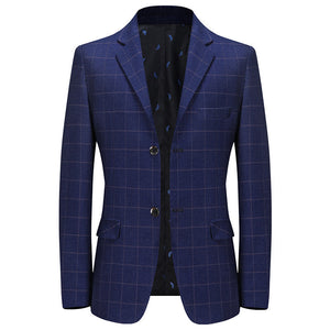 New Leisure Suits For Men Coat Plaid Fashion-Aria Doejay