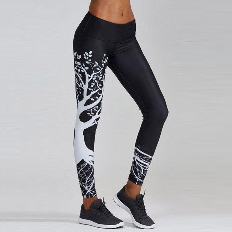 Women's Leggings Digital Print Pants Trousers Stretch Pants-Aria Doejay