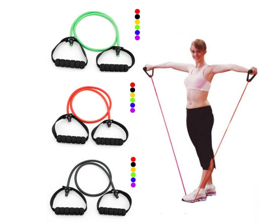 Latex Resistance Bands Workout Exercise Yoga Crossfit Fitness Tubes Pull Rope Fitness Exercise Equipment Tool-Aria Doejay