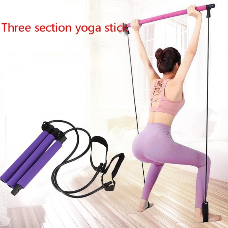 Three-section Pilates fitness stick-Aria Doejay