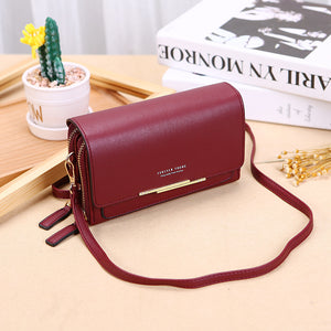 Mobile Phone Bag Women's Long Wallet Large Capacity Multifunctional Shoulder Crossbody Bags-Aria Doejay