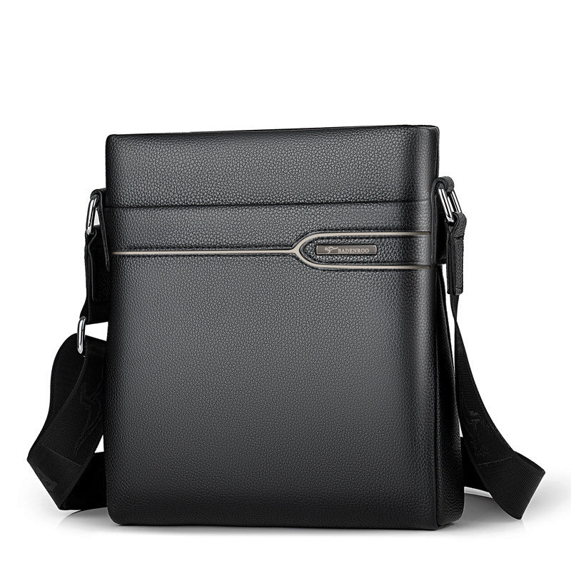 Men Leather Bag Crossbody Shoulder Vertical Style