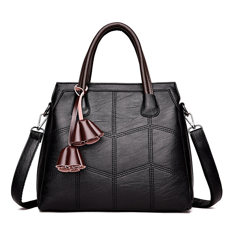 Large-capacity shoulder bag mother bag retro tote diagonal bag