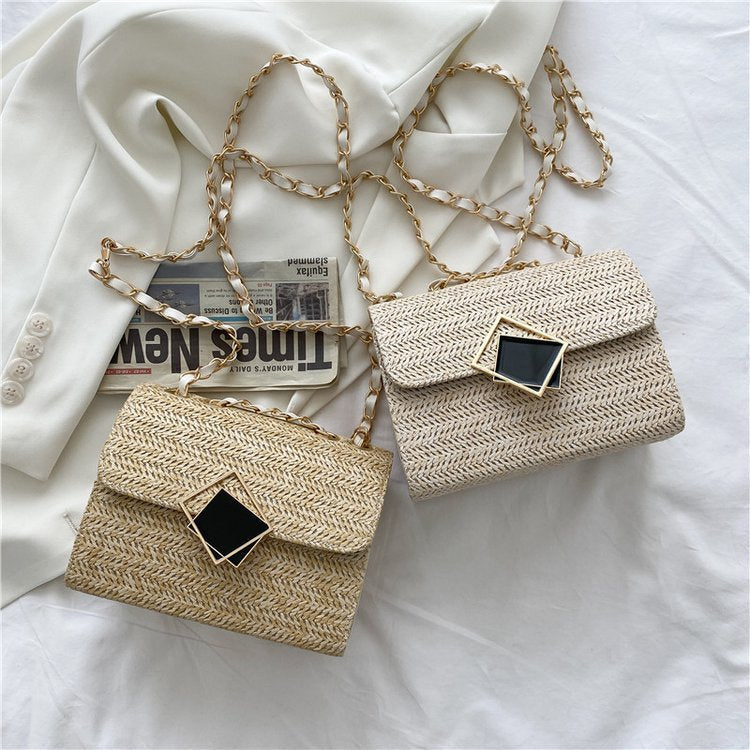 Handbags New Straw Woven Bag Women's Trendy Fashion Ladies Shoulder Bag