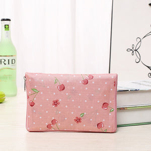 Korean style floral fabric folding shopping bag-Aria Doejay