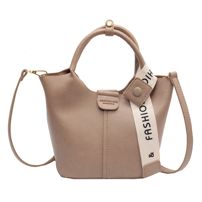 One-shoulder Crossbody Portable Bucket Bag