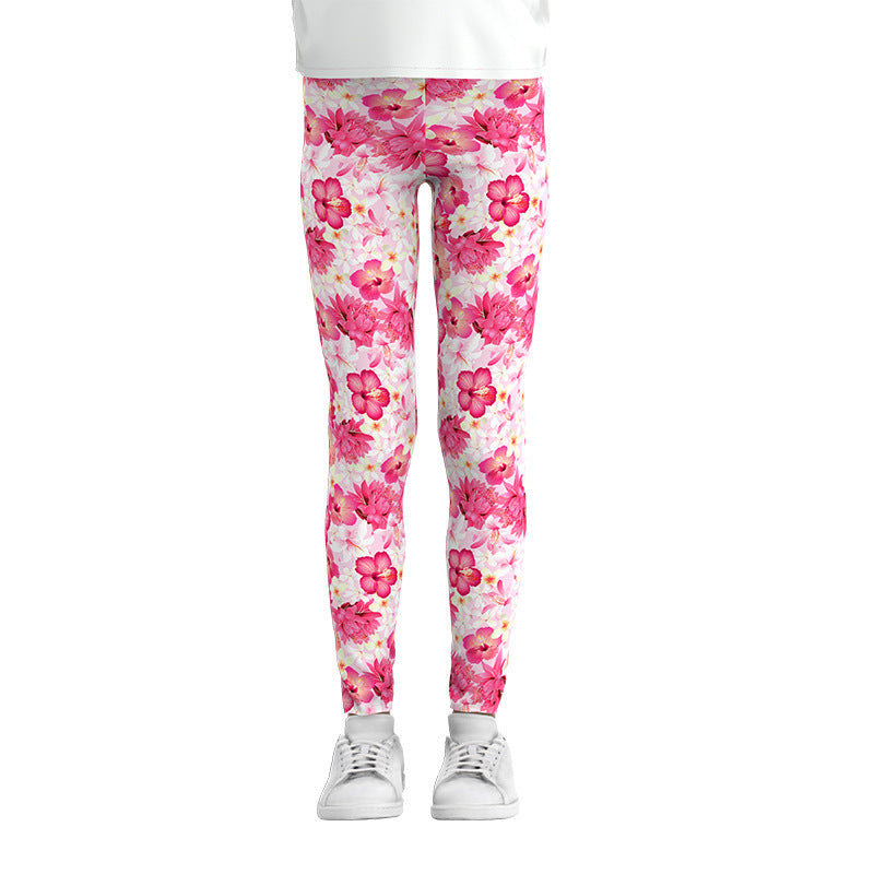 Digital Printing Leggings Girls Leggings Thin Stretch Pants-Aria Doejay