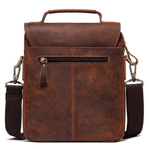 Large Capacity Retro Men's Leather Shoulder Bag