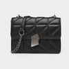 Leather Rhombus Chain Shoulder Messenger Bag