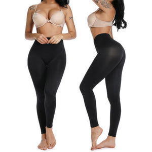 High waist plain leggings-Aria Doejay