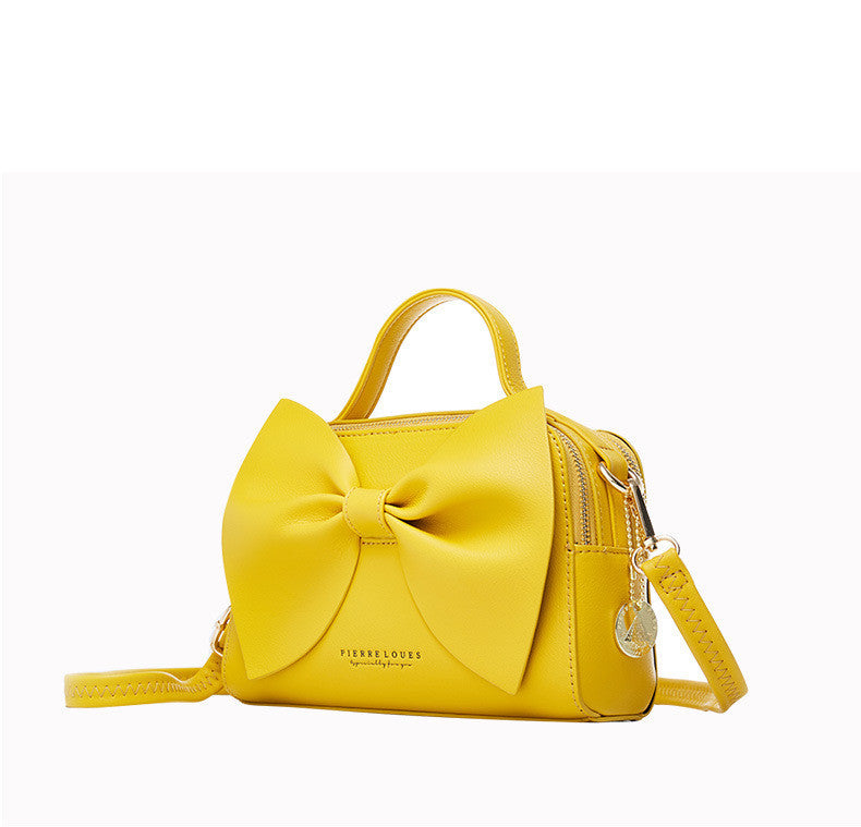 Korean women's bow shoulder bag