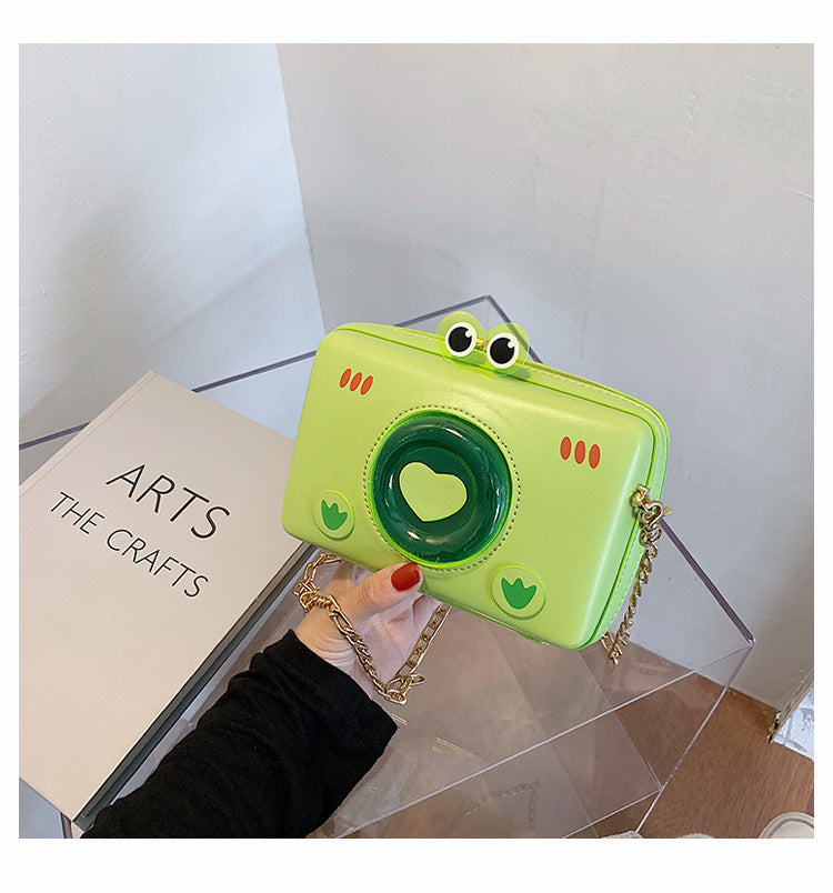 Creative Ins Web Celebrity Cute Little Frog Chain Box Bag